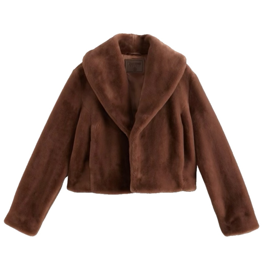 Brown Faux Fur Jacket